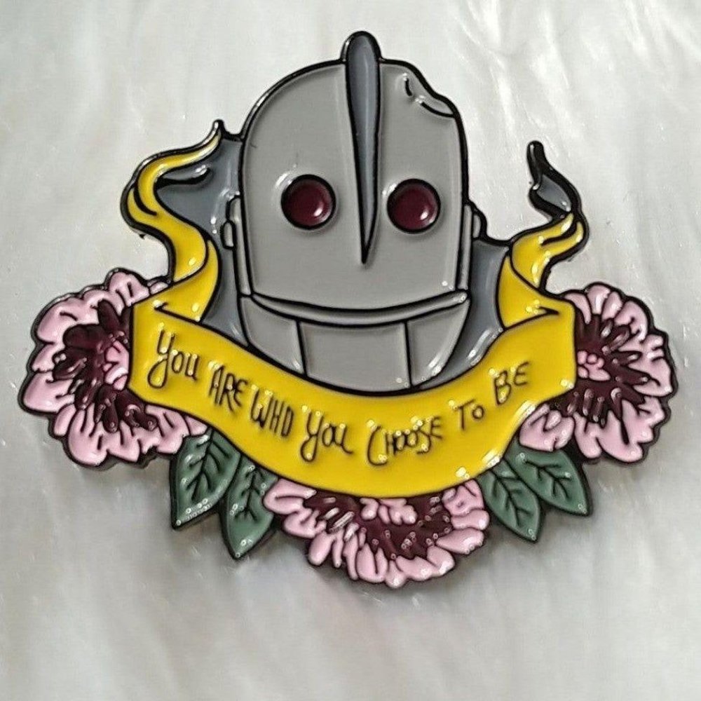 Iron Giant Are Who You Choose To Be Enamel Pin